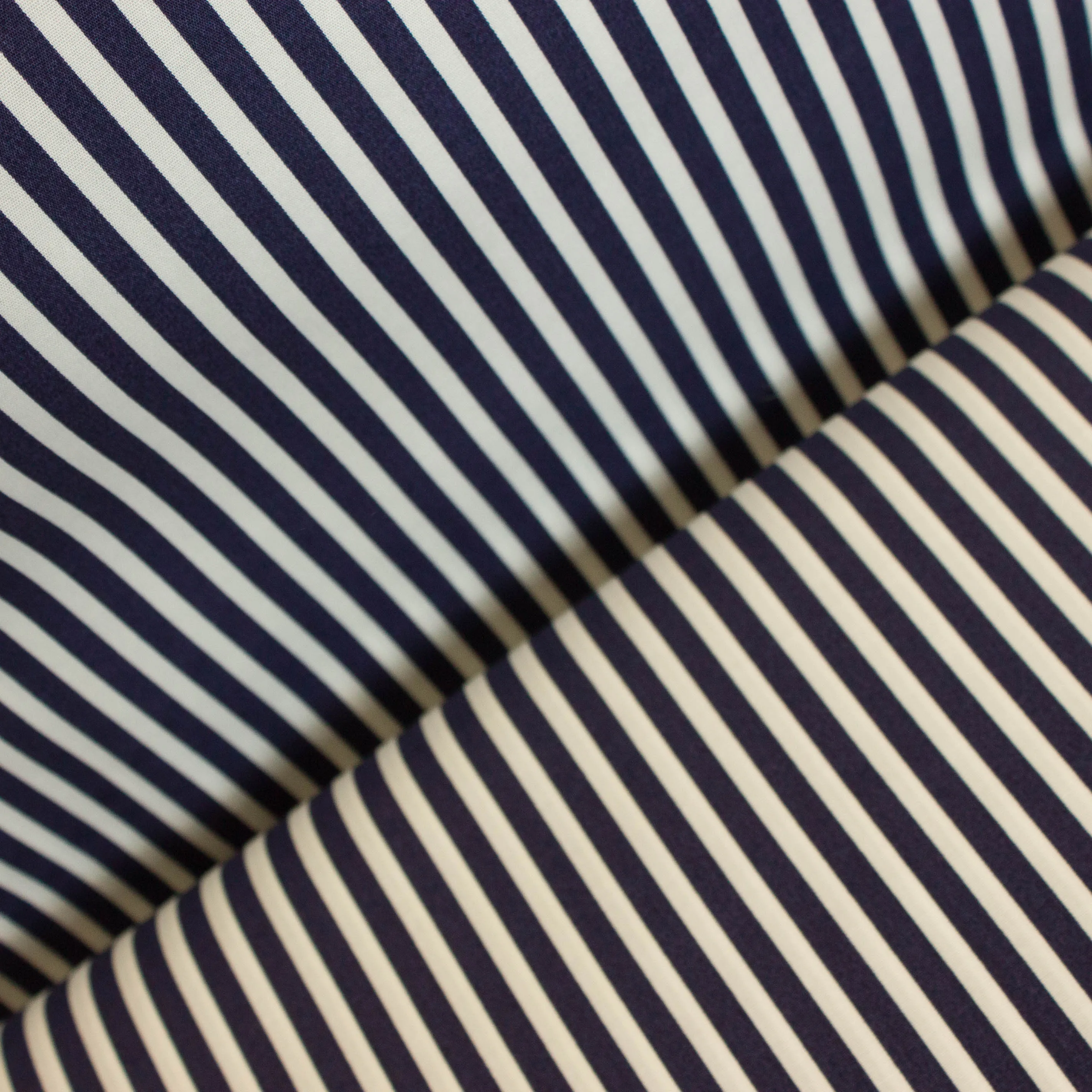katoen wit met blauwe strepen